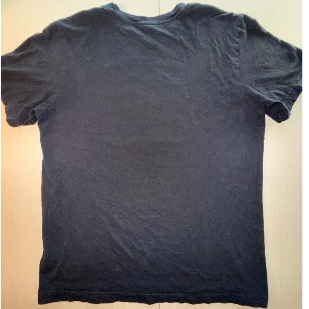 The North Face Mens Black Camo Box Logo Graphic T-Shirt Size Large